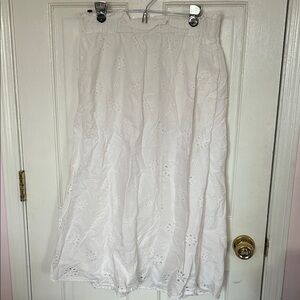 Universal Thread White Eyelet Maxi Skirt